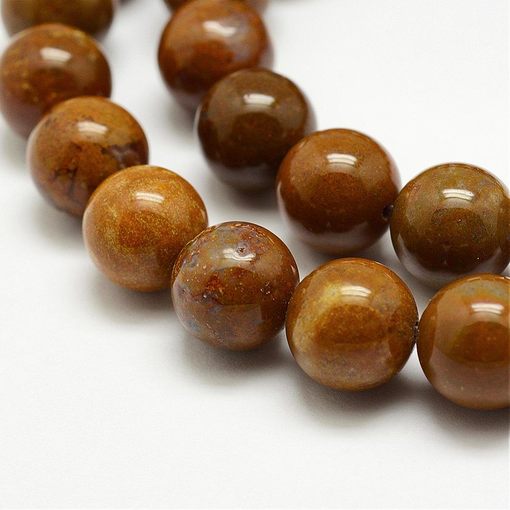 PandaHall Natural Agate Beads Strands, Round, 8mm, Hole: 1mm; about 46pcs/strand, 15.3"(39cm) Natural Agate Round