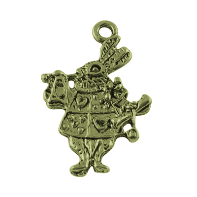 PandaHall Unique Alloy Pendants, Rabbit, Antique Bronze, 26x17x2mm Alloy Rabbit