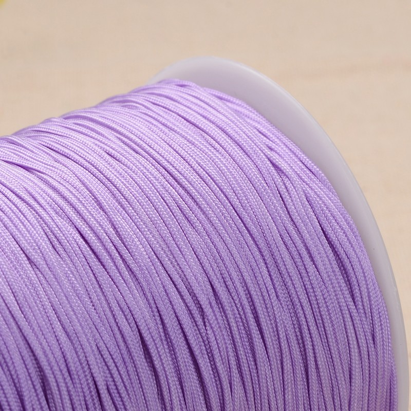 PandaHall Polyester Cord, MediumPurple, 1mm, about 300meter/roll Polyester Purple