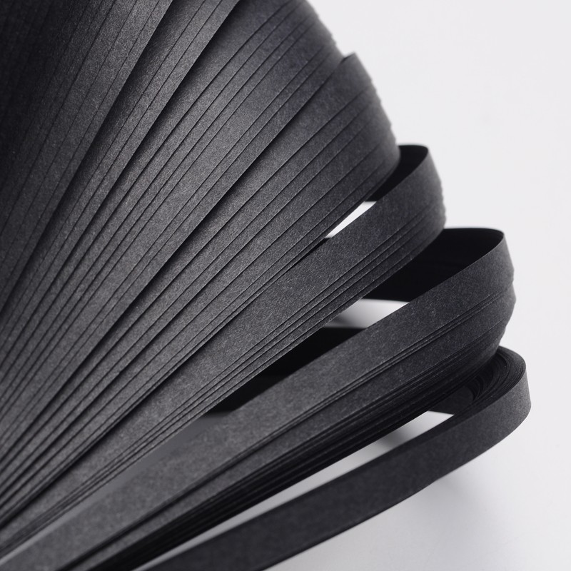 PandaHall Quilling Paper Strips, Black, 530x5mm; about 120strips/bag Paper Black