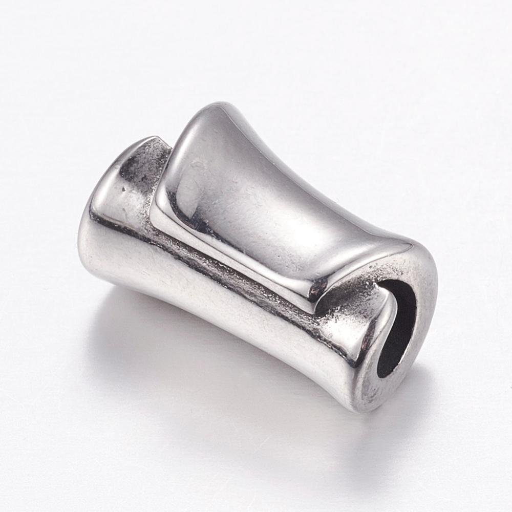 PandaHall 304 Stainless Steel Beads, Stainless Steel Color, 13x9mm, Hole: 3.5mm Stainless Steel Others