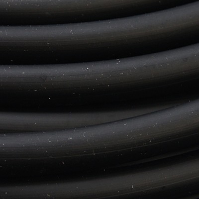 PandaHall Synthetic Solid Rubber Beading Cord, Black, Round, No Hole, about 4mm in diameter, about 40m/1000g. Rubber Black