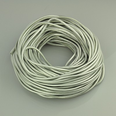 PandaHall PU Leather Cord, Silver, 5.5mm, 100yards/Bundle Imitation Leather Silver