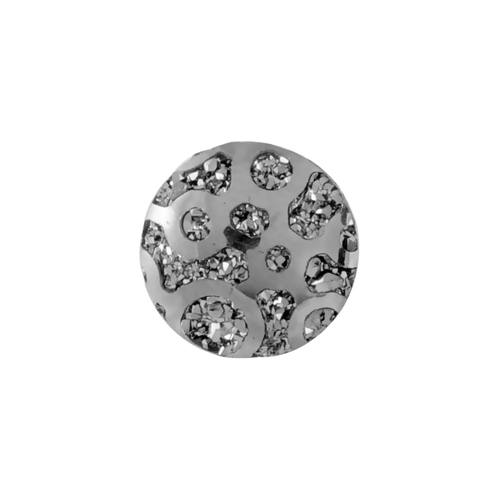 PandaHall Resin Cabochons, Flat Round, DarkGray, 12x3.5mm Resin Flat Round Gray