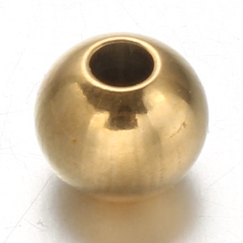 PandaHall 304 Stainless Steel Rondelle Spacer Beads, Golden, 6x5mm, Hole: 2mm Stainless Steel Rondelle