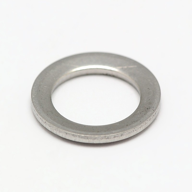 PandaHall Stainless Steel Linking Rings, Stainless Steel Color, 15x1.5mm, Hole: 9mm Stainless Steel Ring