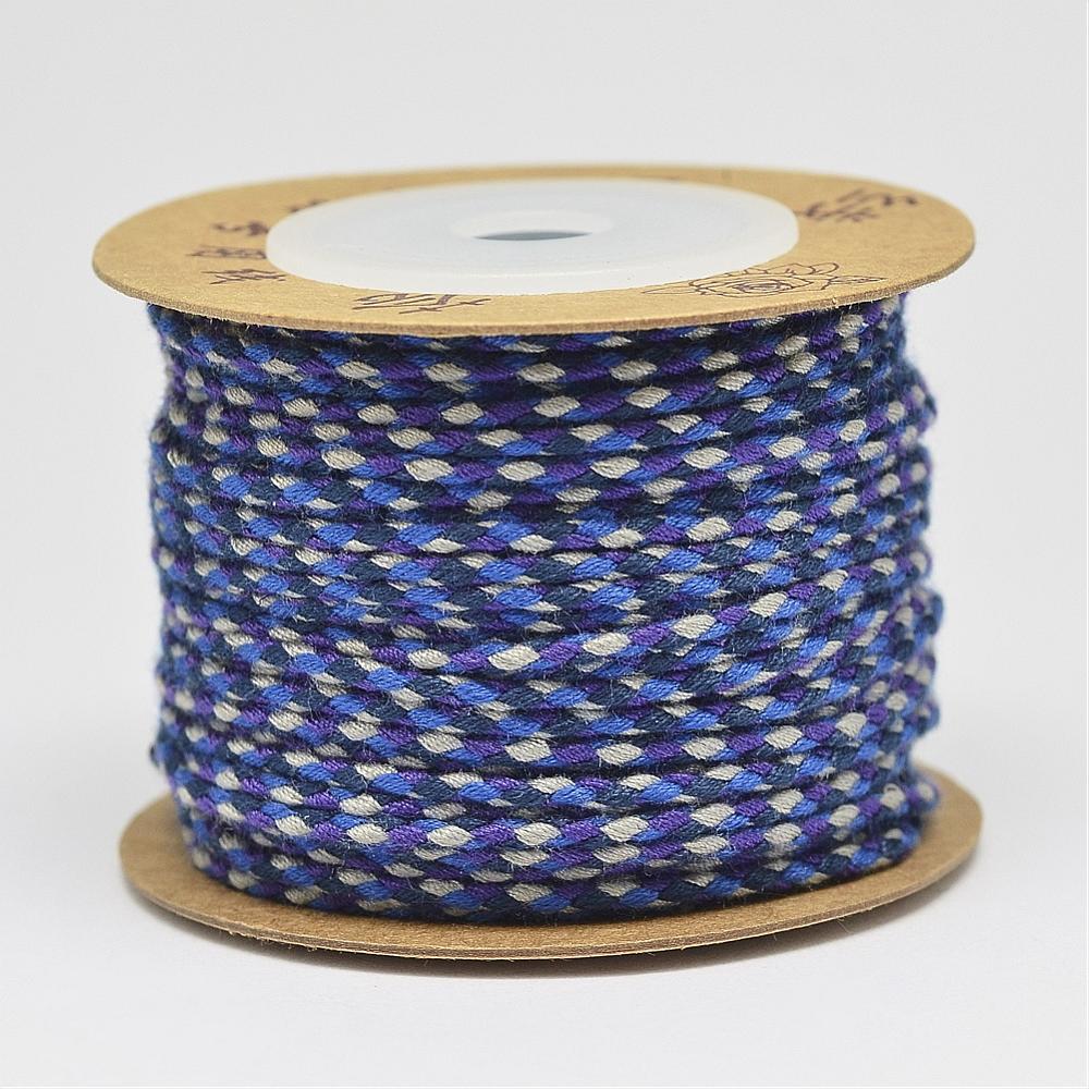 PandaHall Nylon Thread, Colorful, 2mm, about 20yards/roll Nylon