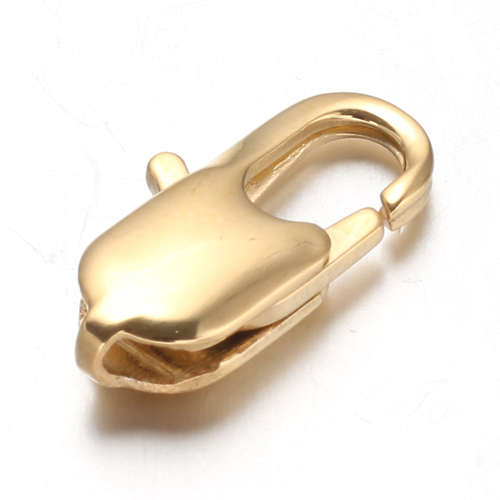 PandaHall 304 Stainless Steel Lobster Claw Clasps, Golden, 18x9x4mm, Hole: 1x1.5mm Stainless Steel Others