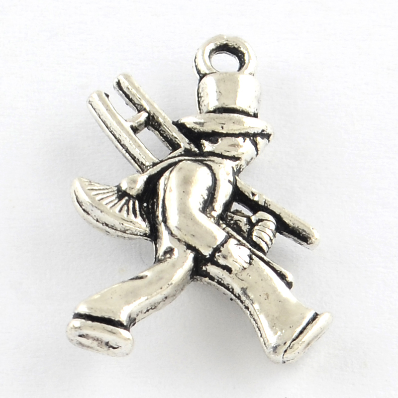 PandaHall Tibetan Style Soldier Alloy Pendants, Lead Free & Cadmium Free, Antique Silver, 20x14x4mm, Hole: 1.5mm; about 574pcs/1000g Alloy...