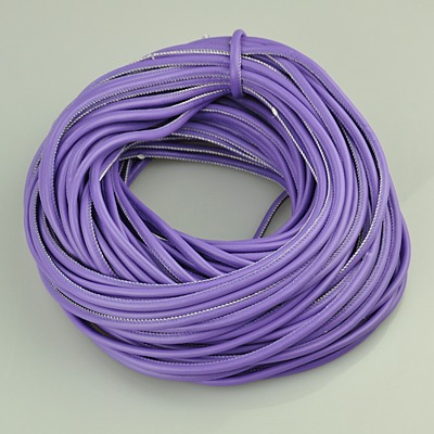 PandaHall PU Leather Cord, MediumPurple, 5.5mm, 100yards/Bundle Imitation Leather Purple