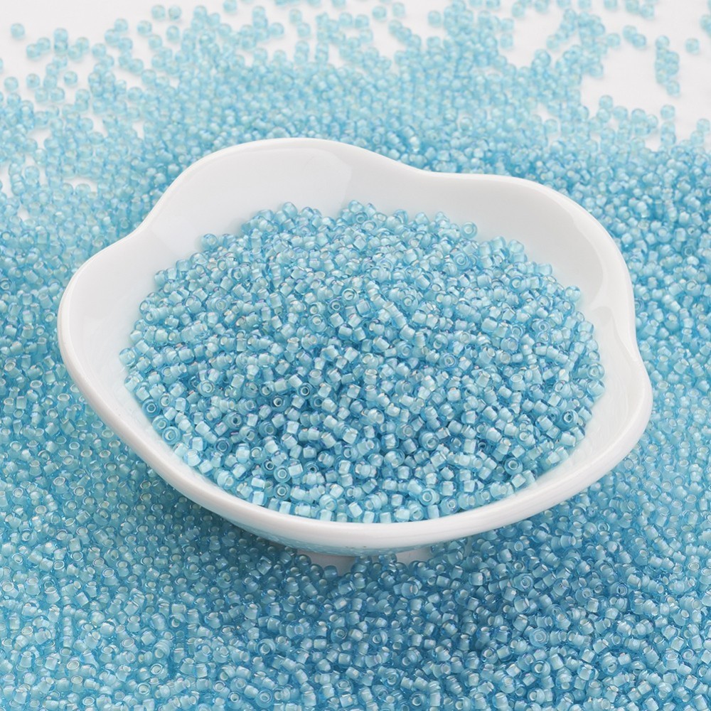 PandaHall TOHO&reg Japan Import Glass Round Seed Beads, 11/0 Inside Colours, MediumSlateBlue, 2x1.5mm, Hole: 0.5mm; about 900pcs/10g Glass...