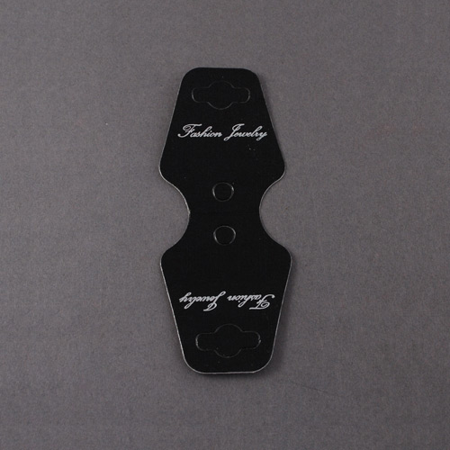 PandaHall Bracelet Displays Cards, Black, 80x32mm Black