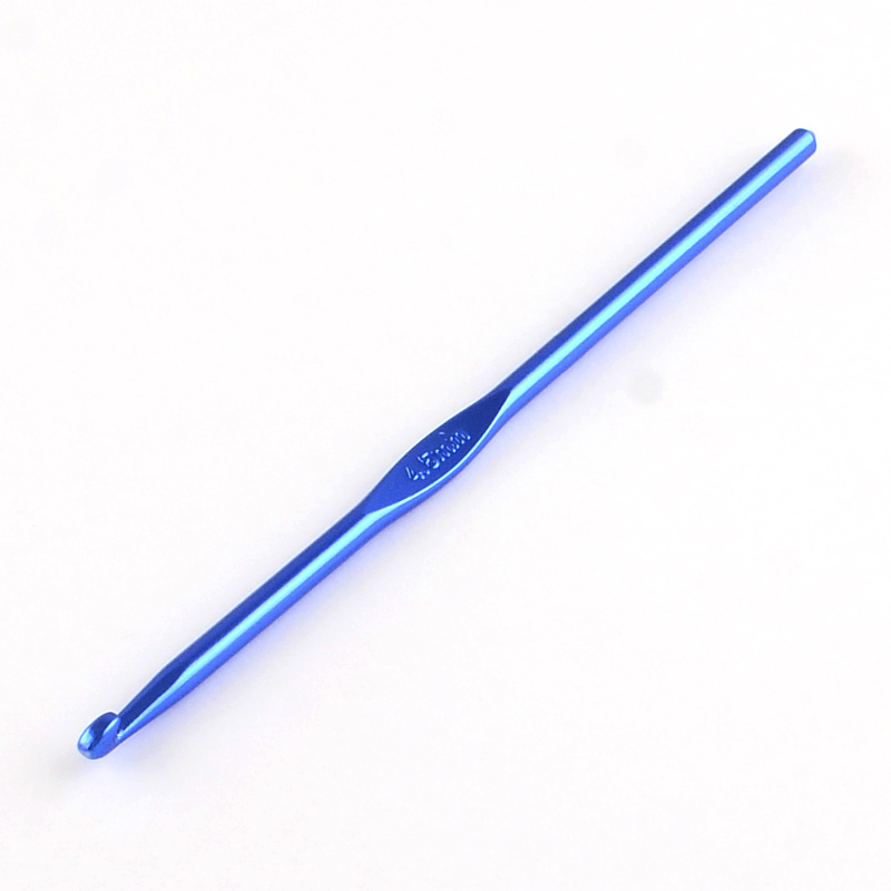 PandaHall Random Single Color Aluminum Crochet Hooks, Single Color per Bag, Pin: 4.5mm; 148x4.5mm Aluminum