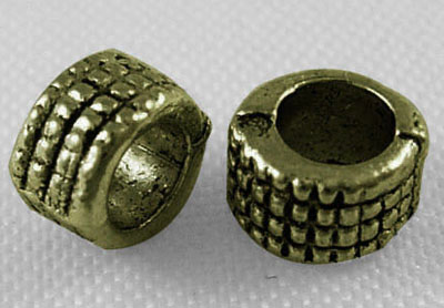 PandaHall Tibetan Style Beads, Antique Bronze Color, Zinc Alloy Beads, Lead Free & Nickel Free & Cadmium Free, Column, 5mm in diameter, 3mm...