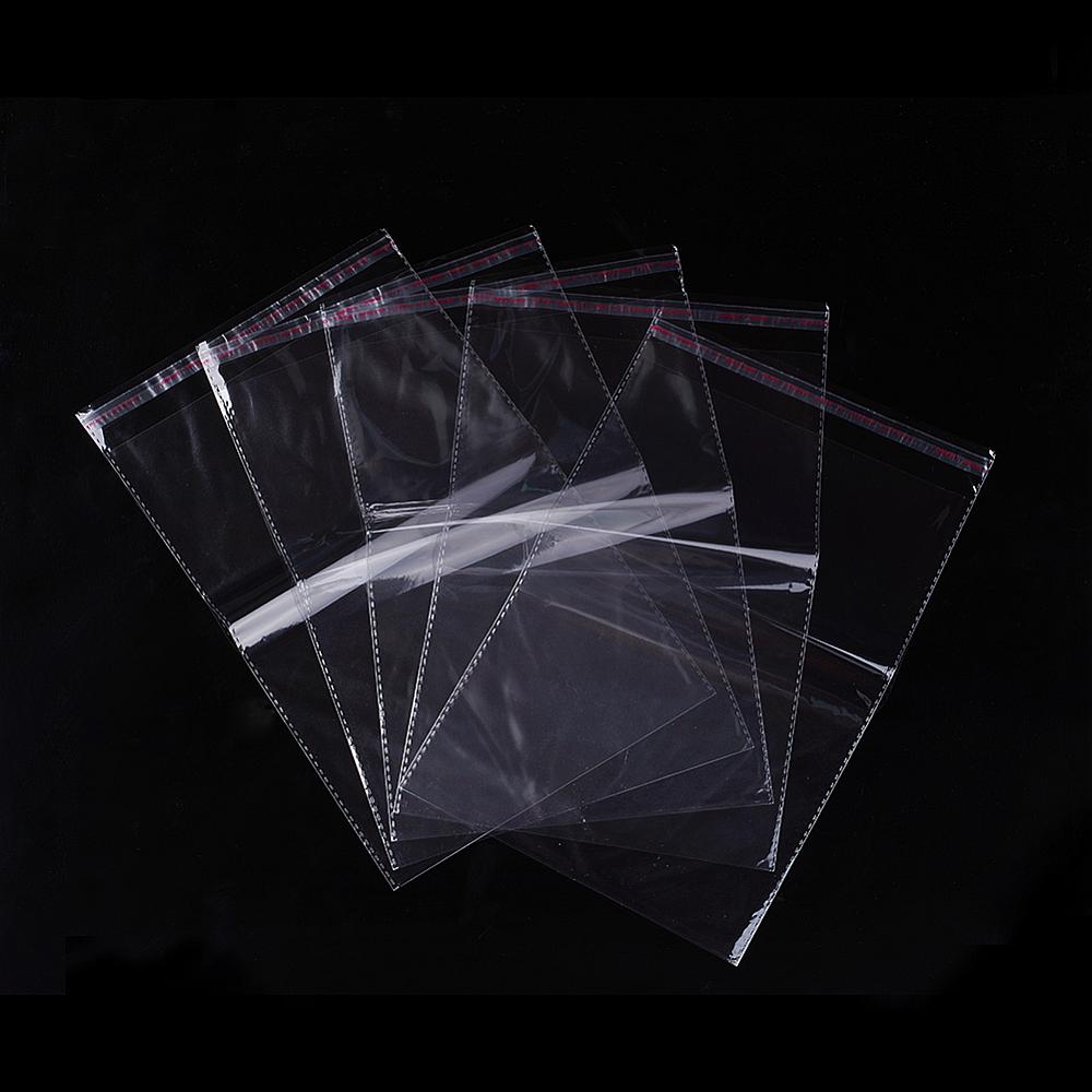 PandaHall Cellophane Bags, Clear, 238x160x0.025mm Cellophane Clear
