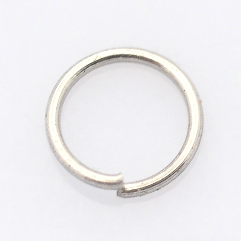 PandaHall 304 Stainless Steel Closed But not Soldered Jump Rings, Stainless Steel Color, 3x0.5mm; about 2mm inner diameter Stainless Steel...