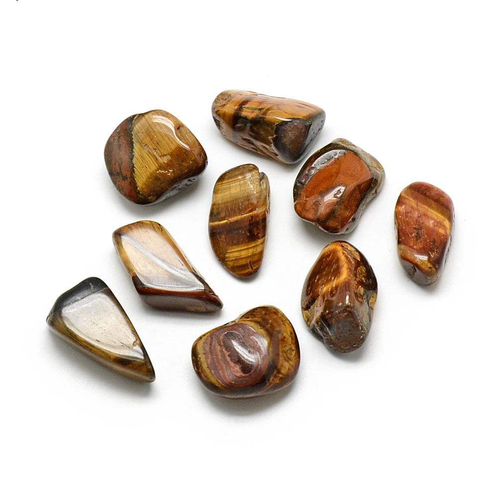 PandaHall Natural Tiger Eye Gemstone Beads, Nuggets, No Hole/Undrilled, 20~37x16~22x9~17mm Tiger Eye Nuggets