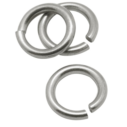 PandaHall Original Color Closed but Unsoldered 304 Stainless Steel Jump Rings, Size: about 5mm in diameter, 3mm inner diameter, 0.8mm thick...