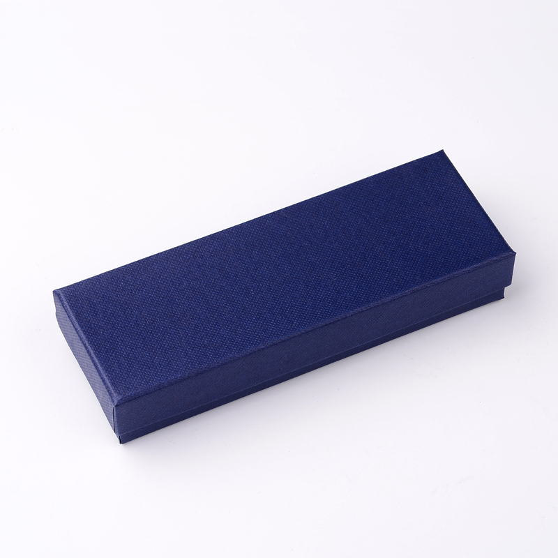 PandaHall Rectangle Cardboard Jewelry Watch Boxes, DarkBlue, 14.5x5.2x2.5cm Paper Rectangle Blue