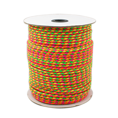 PandaHall Korean PU Cord, Colorful, 3mm, 100yards/roll Imitation Leather Round