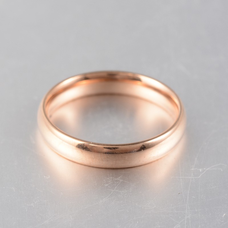PandaHall 316 Stainless Steel Rings, Rose Gold, 19mm Stainless Steel
