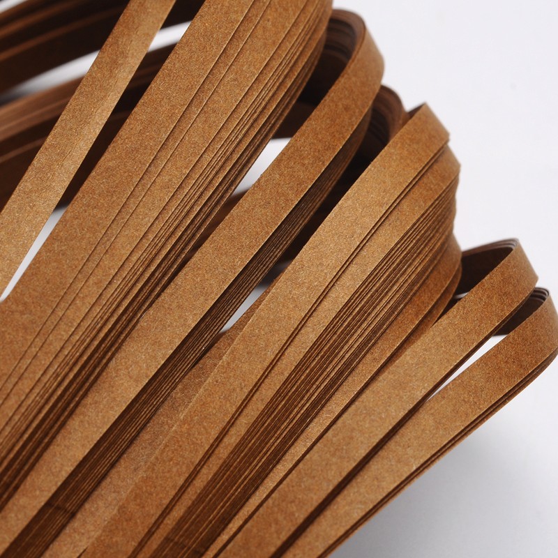 PandaHall Quilling Paper Strips, Sienna, 530x5mm; about 120strips/bag Paper Brown