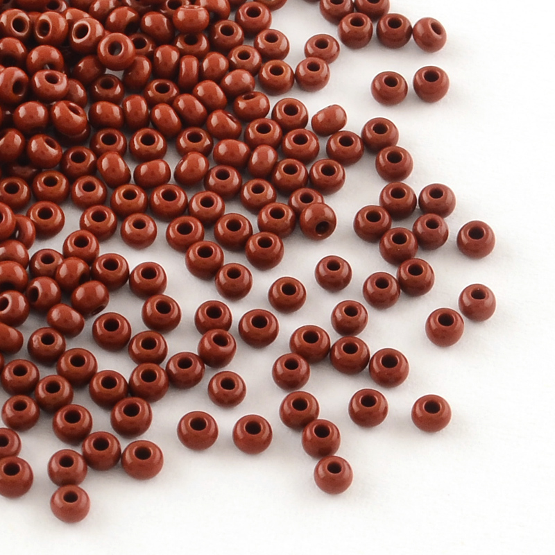 PandaHall MGB&reg Matsuno Glass Beads, Japanese Seed Beads, 11/0 Round Glass Seed Beads, Brown, 2x1.5mm, Hole: 1mm; about 3333pcs/50g Glass...