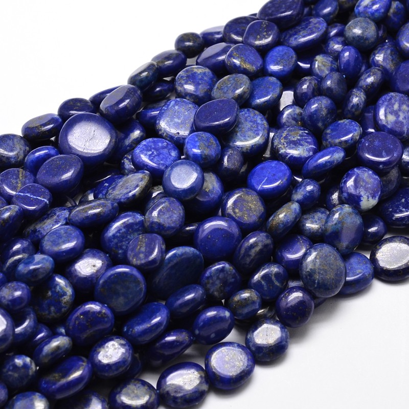 PandaHall Natural Lapis Lazuli Gemstone Nuggets Bead Strands, 9~12x8~13x5~7mm, Hole: 1mm; about 15.3"~15.7" Lapis Lazuli Nuggets