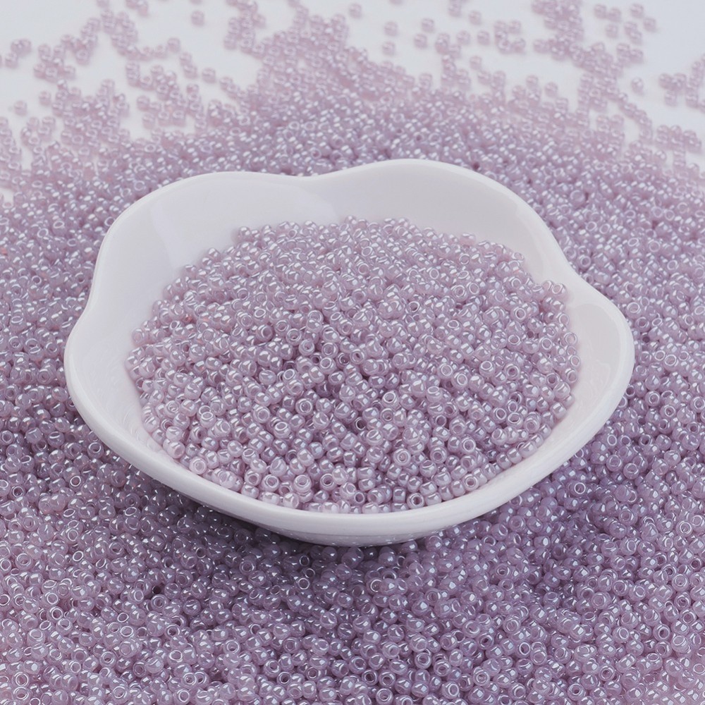 PandaHall TOHO&reg Japan Import Glass Round Seed Beads, 11/0 Ceylon, Plum, 2x1.5mm, Hole: 0.5mm; about 900pcs/10g Glass Purple