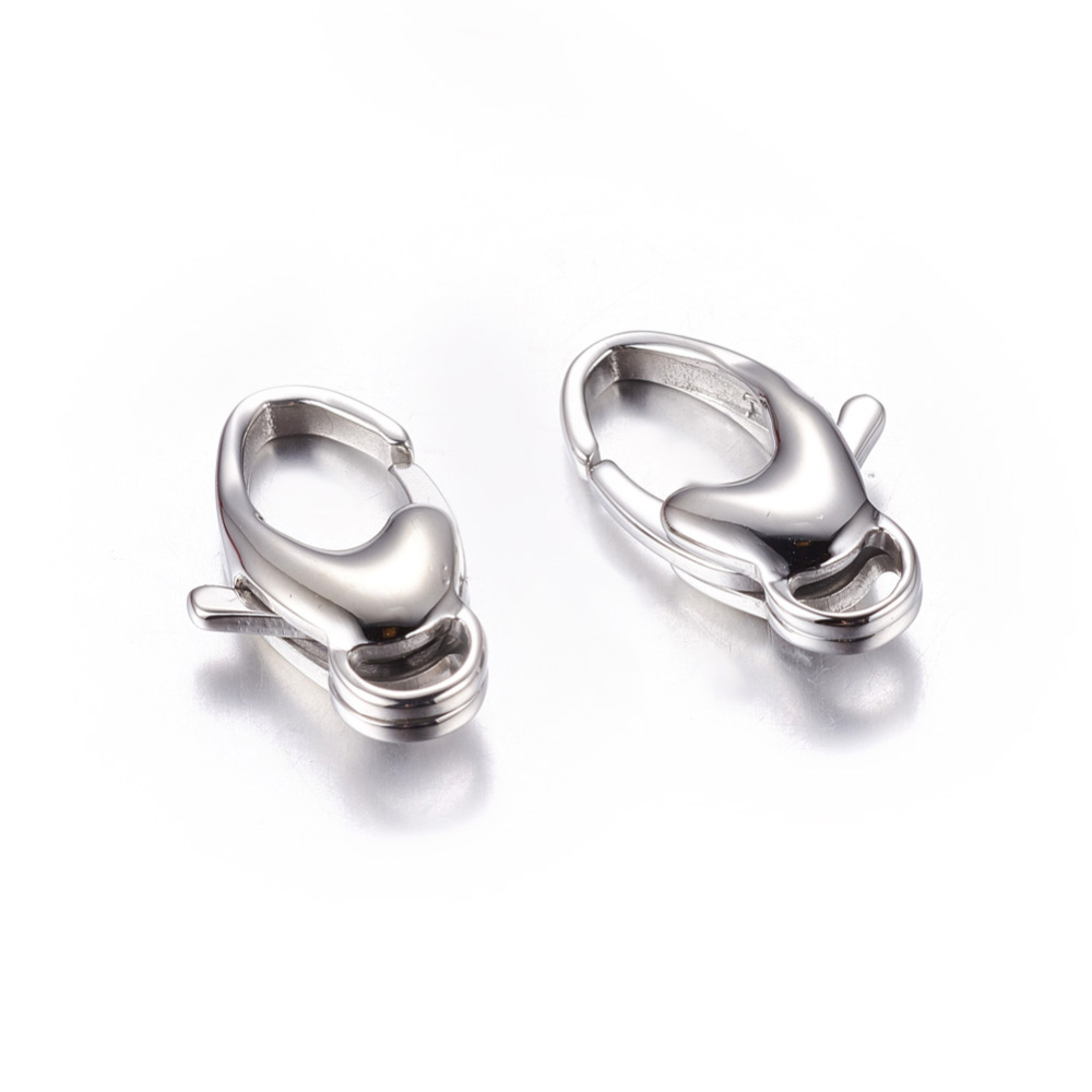 PandaHall 304 Stainless Steel Lobster Claw Clasps, 10x20mm Stainless Steel Others
