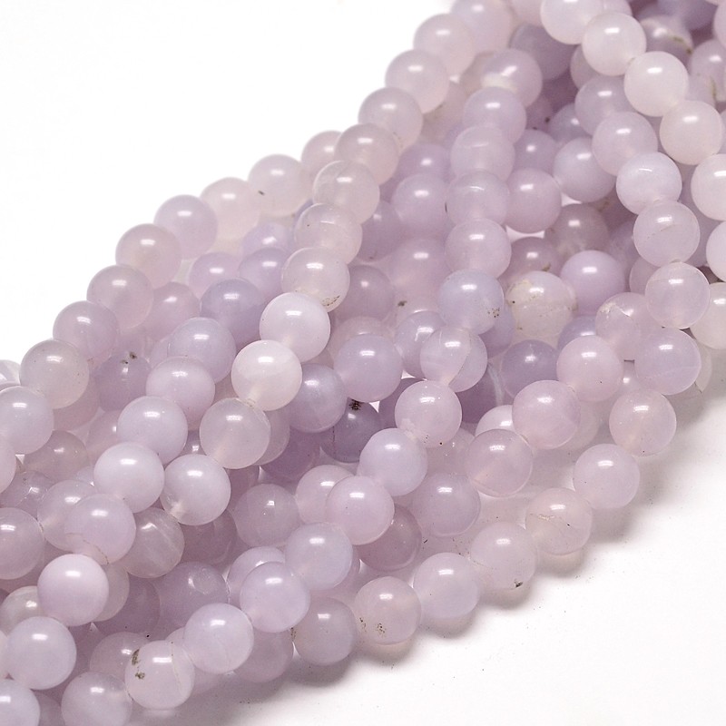 PandaHall Natural Amethyst Round Bead Strands, 8mm, Hole: 1mm; about 49pcs/strand, 16" Amethyst Round