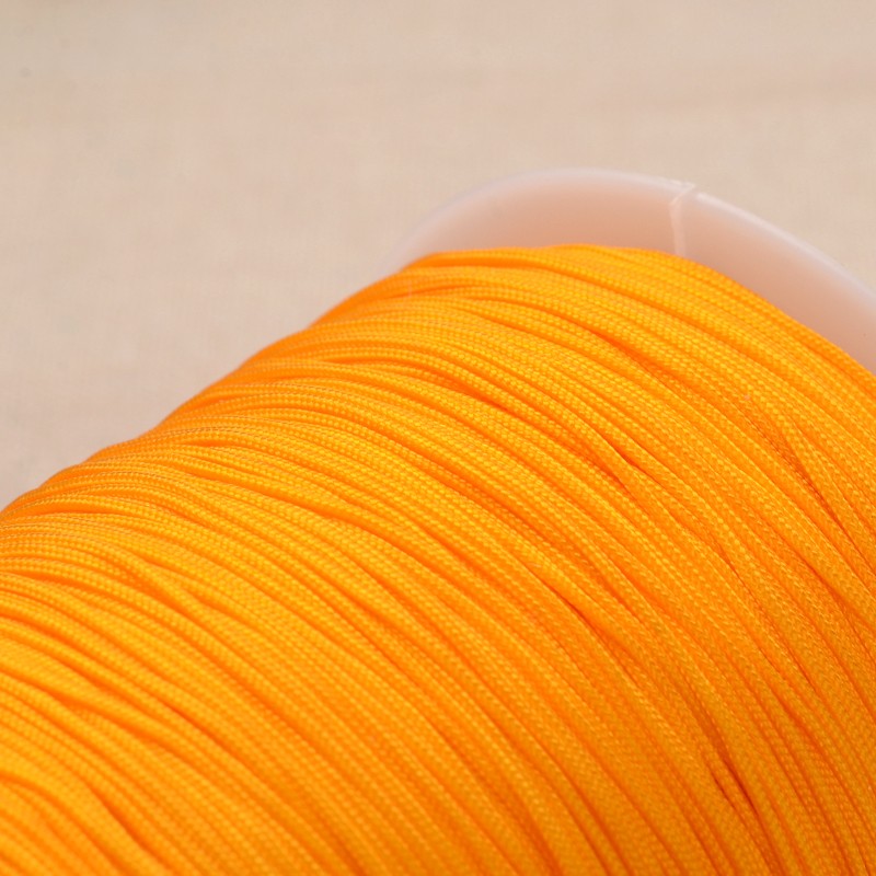 PandaHall Polyester Cord, Gold, 1mm, about 300meter/roll Polyester Gold