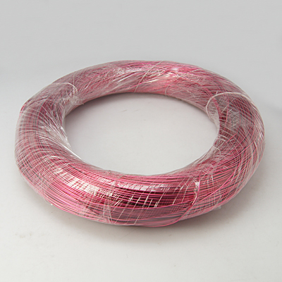 PandaHall Aluminum Wire, PaleVioletRed, 1mm, about 460m/kg Aluminum Pink