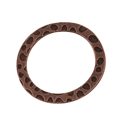 PandaHall Alloy Linking Rings, Lead Free & Nickel Free, Ring, Red Copper, 27x1mm Alloy Ring