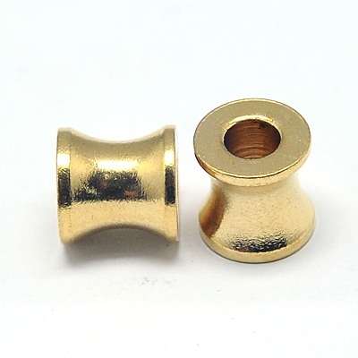PandaHall 304 Stainless Steel European Beads, Large Hole Beads, Column, Golden, 8x8mm, Hole: 4mm Stainless Steel Column