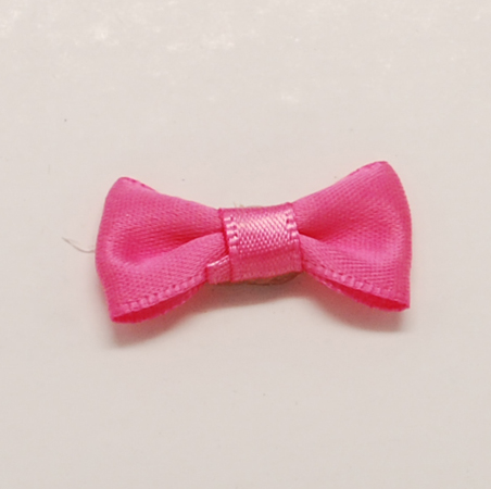 PandaHall Handmade Woven Costume Accessories, Bowknot & Hair Bows, HotPink, 30x15x5mm Cloth Bowknot Pink