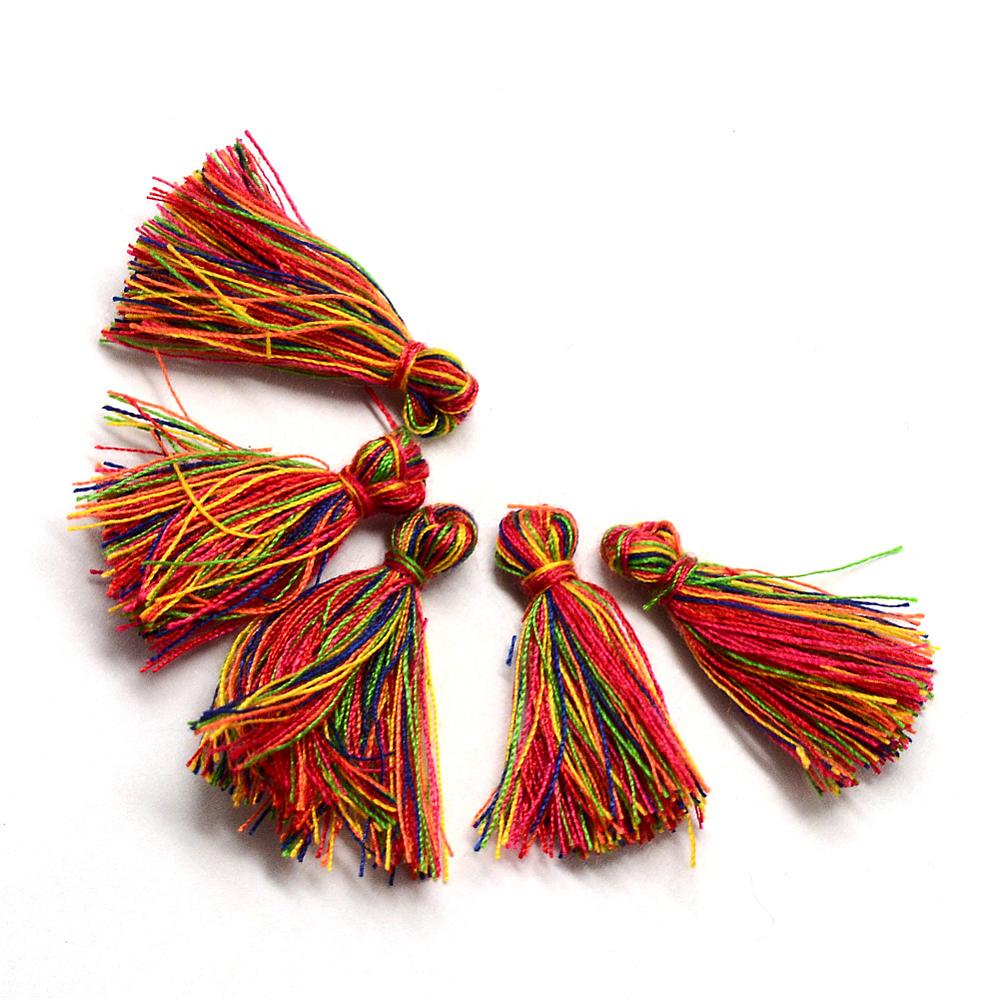 PandaHall Cotton Tassel Decorations, Pendant Decorations, Red, 30mm Cotton Red