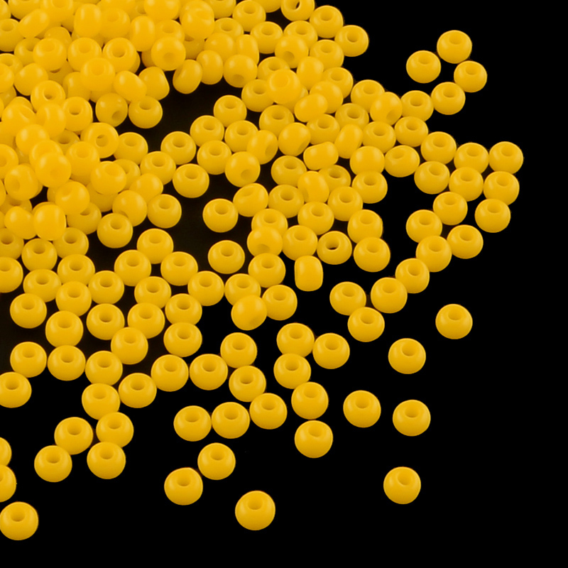PandaHall MGB&reg Matsuno Glass Beads, Japanese Seed Beads, 11/0 Round Glass Seed Beads, Goldenrod, 2x1.5mm, Hole: 1mm; about 3333pcs/50g...