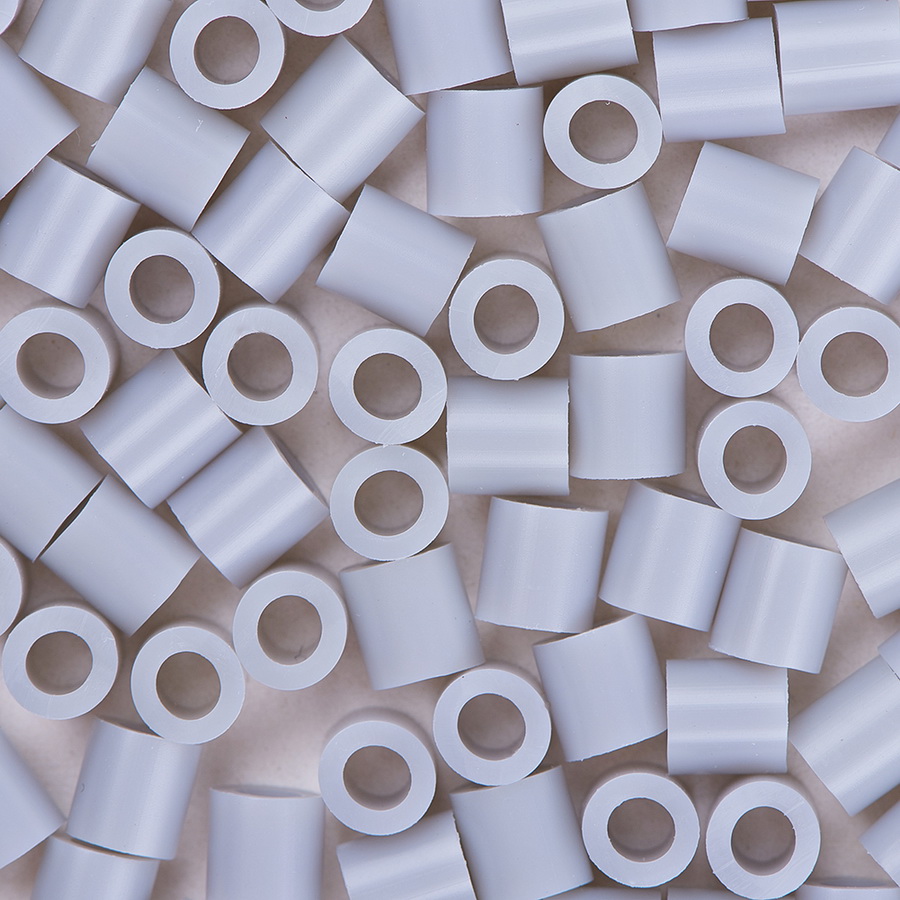 PandaHall 1 Box 5mm Melty Beads PE DIY Fuse Beads Refills Perler Beads for Kids, Tube, DarkGray, 5x5mm, Hole: 3mm; about 500pcs/box Plastic...