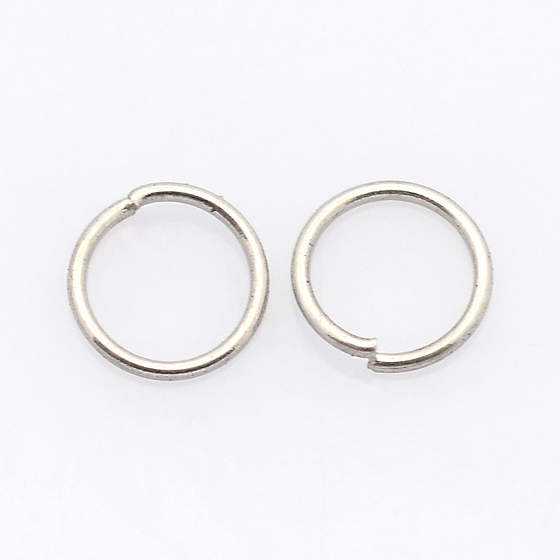 PandaHall 304 Stainless Steel Closed But not Soldered Jump Rings, Stainless Steel Color, 3x0.4mm; about 2.2mm inner diameter Stainless Steel...