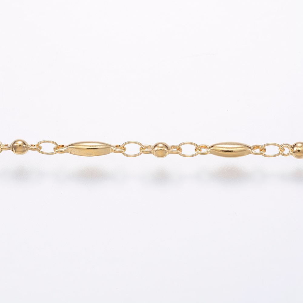 PandaHall Handmade 304 Stainless Steel Bar Link Chains, with Spool, Golden, 10.5x2.5x2mm; about 10m/roll Stainless Steel