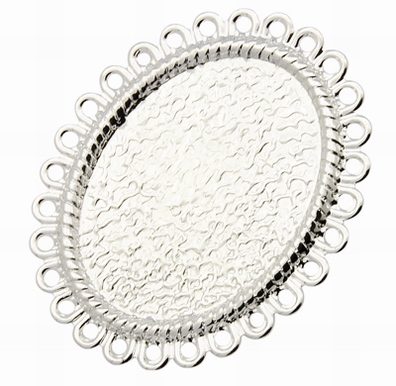 PandaHall Brass Ring Shanks, Filigree Ring Bases, For Vintage Rings Making, Adjustable, Oval, Silver Color, Size: Ring: about 17mm inner...