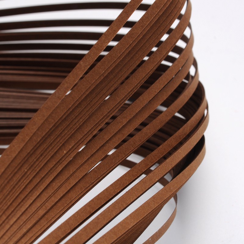 PandaHall Quilling Paper Strips, SaddleBrown, 390x3mm; about 120strips/bag Paper Brown