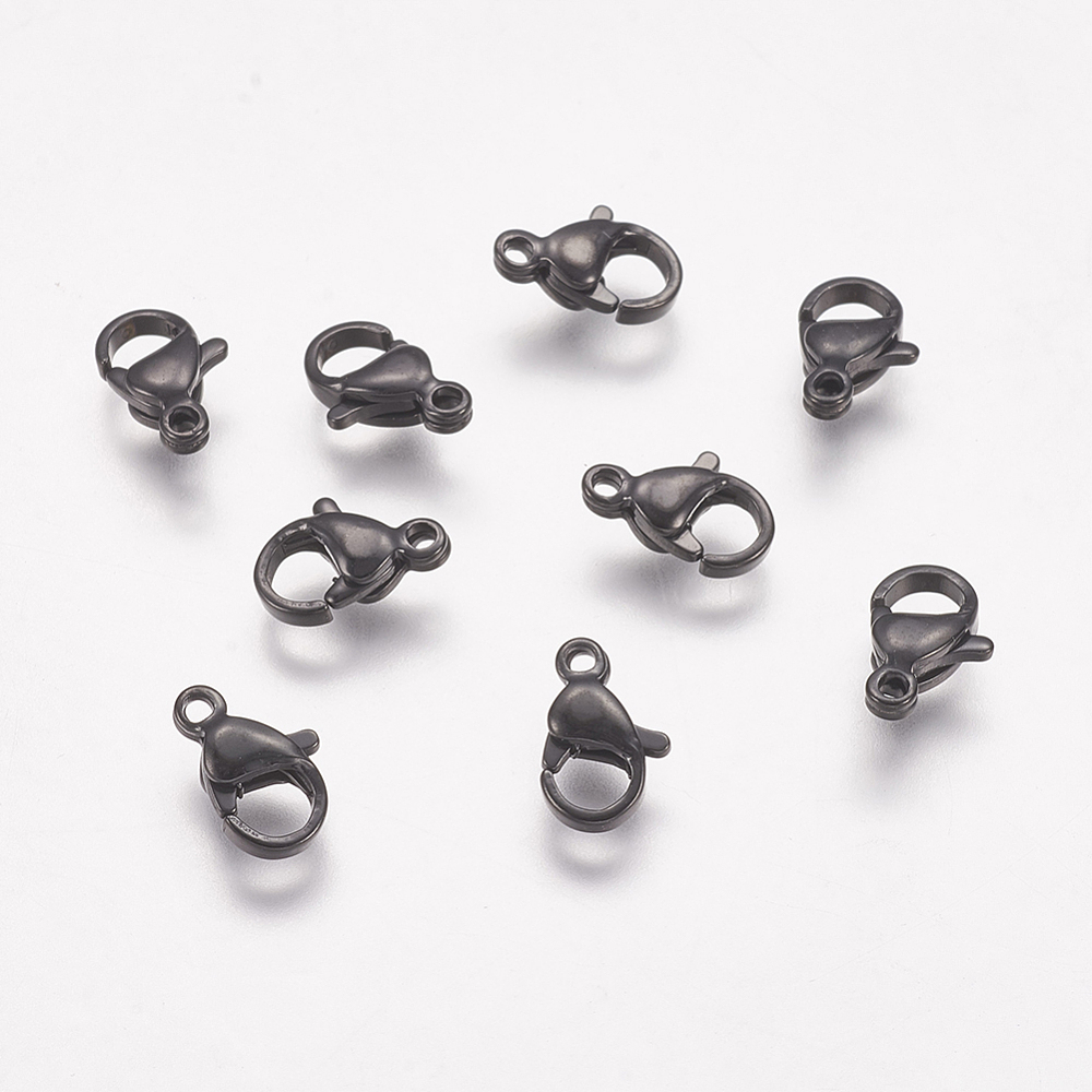PandaHall 304 Stainless Steel Lobster Claw Clasps, Gunmetal, 10x6.5x3mm Stainless Steel Others
