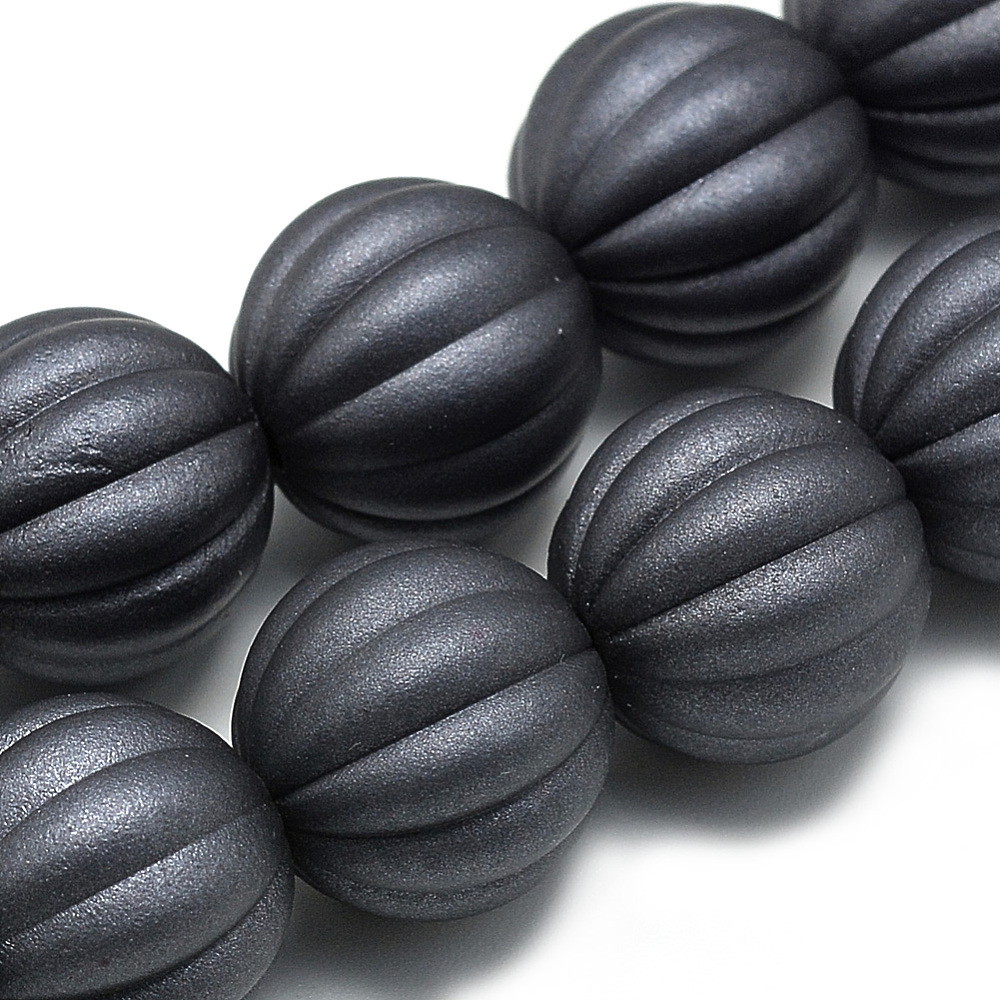 PandaHall Rubberized Style Acrylic Beads, Pumpkin, Gray, 16.5mm, Hole: 2.5mm Acrylic Pumpkin Gray