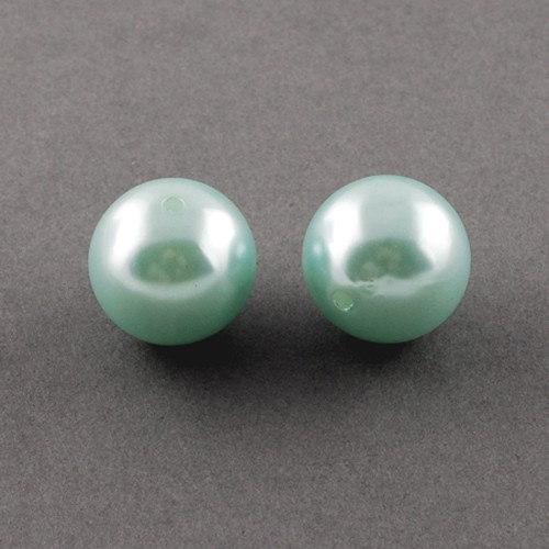 PandaHall PaleTurquoise Imitated Pearl Chunky Bubblegum Acrylic Round Beads, 20mm, Hole: 2mm Acrylic Round Cyan